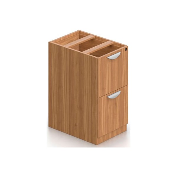 Gec Offices To Go 2 Drawer Pedestal in Walnut - Executive Modular Furniture SL22FF-AWL - main
